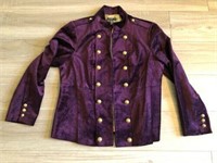 Black Label Chicos Purple jacket gold size 2