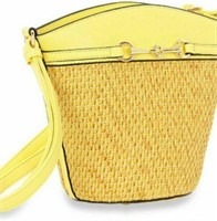 NEW Straw Fashion Hobo Yellow color Handbag Purse