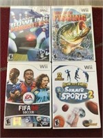 LOT OF 4 NINTENDO SPORTS Wii GAMES