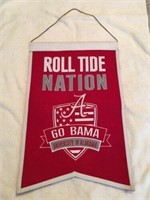 UNIVERSITY OF ALABAMA WOOL BANNER  WITH CORD