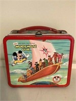 Vintage Mickey Mouse Club metal lunchbox