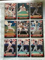 1993 Post cereal lot of 9 collector baseball cards