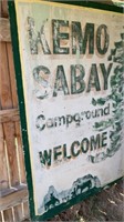 (2) KEMO-SABAY Campground Signs