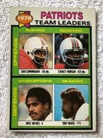 1979 Topps 1978 New England Patriots team leaders