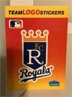 1991 Fleer Kansas City Royals team logo sticker