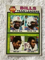 1979 Topps 1978 Buffalo Bills team leaders card