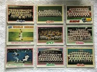 1977-78 Topps team photos & other cards-lot of 9