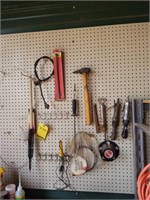 All items on pegboard