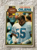 1979 topps Houston Oilers Carl Mauck card