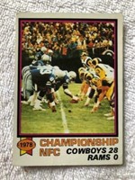 1979 Topps 1978 Championship NFC game card