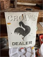 Double sided Crow's Dealer sign