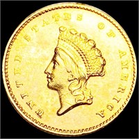 1855 TY2 Rare Gold Dollar UNCIRCULATED