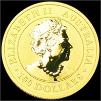 2021 $100 Australia Gold Kangaroo GEM PROOF 1Oz