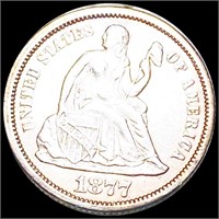 1877 Seated Liberty Silver Dime UNCIRCULATED