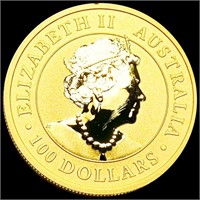2021 $100 Australia Gold Kangaroo GEM PR 1Oz