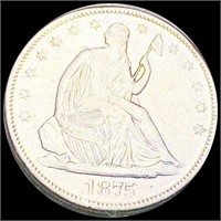 1875-S Seated Half Dollar UNCIRCULATED