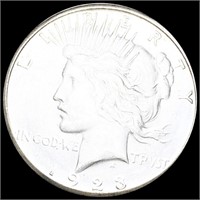 1923-S Silver Peace Dollar ABOUT UNC