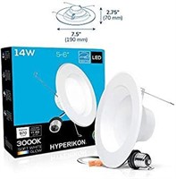 SEALED - Hyperikon 6 Inch Recessed LED Downlight