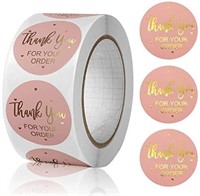 NEW - Thank You for Your Order Stickers,500Pcs