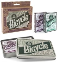 Board Game Bicycle Retro Tin Gift Set