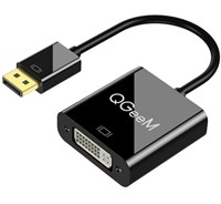 DisplayPort (DP) to DVI Adapter, QGeeM 1080P F