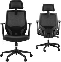 Ergonomic Office Chair, Mesh Chair, Black