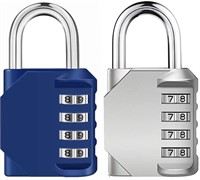 6 Pack Combination Lock 4 Digit Padlock