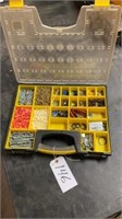 Screw/ bolt caddy with screws, wire nuts, bolts,