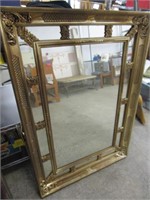 Heavy Large Gold Framed Mirror - Pick up only