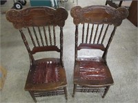 Antique Pair of Chairs - Fragile Seats - Pick up