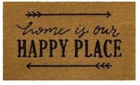 Home Is Our Happy Place Outdoor Coir Doormat