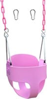 High Back Full Bucket Toddler Swing Seat (Pink)