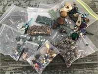 Lot of gemstone beads & jewelry making supplies