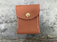 Leather belt pouch