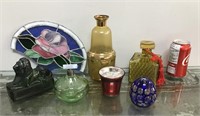 Lot of color glass & decor