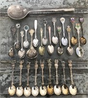 Collection of souvenir spoons