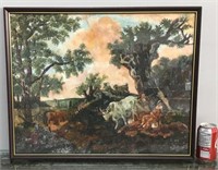 Original painting framed & glazed (small crack)