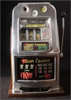 Vintage 'Bear Casino' 5 cent Slot Machine