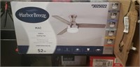 Harbor breeze indoor ceiling fan 52 inch brushed