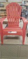 Red beach  chair