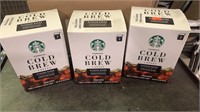 3 Boxes of Starbucks Cold Brew Coffee Pitcher