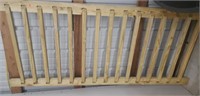 Wooden slatted gate/trellis/wood railing aittle