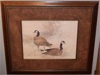 JAMES R DARNELL original large watercolor Geese