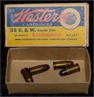 Vtg Western (50) Cartridges 32 S&W Lubaloy box