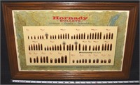 1974 Hornady Bullets retail advertising wall sign