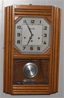 Vedette Art Deco French Westminster wall clock