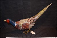 Regal Arts painted metal 26" long Pheasant figure