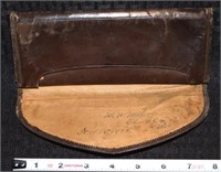 Dated 1879 Gentlemans calfskin leather wallet