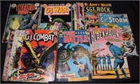 18 Vtg DC Comic books Sgt Rock, Blackhawk, GI War+
