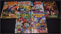 9 Vtg Marvel Comics Spiderman GI Joe Sgt Fury+